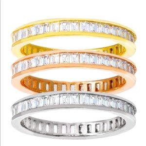 Stacked Ring Set,Band Rings Set ,3 Rings, set of 3